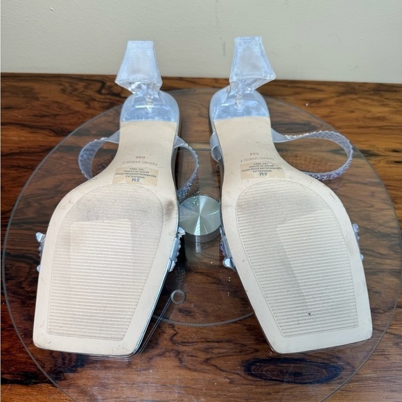 Nine West Darla Sandal in clear silver - Picture 15 of 16